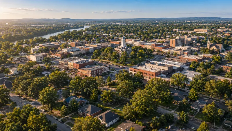 Aerial view of Murfreesboro, TN